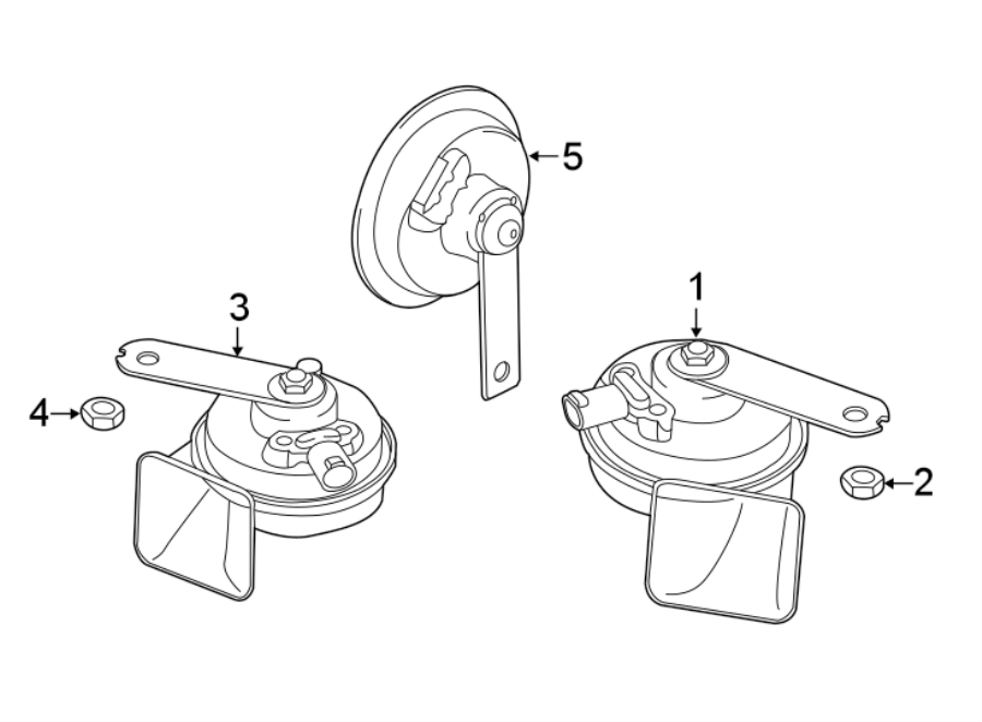 Diagram HORN. for your 2010 Porsche Cayman   