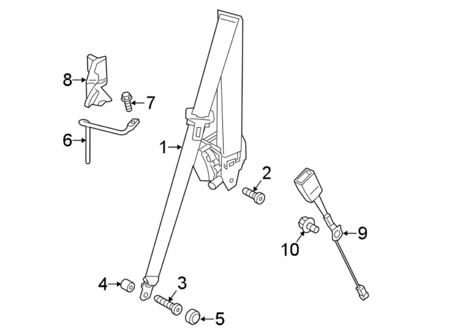 Diagram RESTRAINT SYSTEMS. SEAT BELT. for your 1995 Porsche