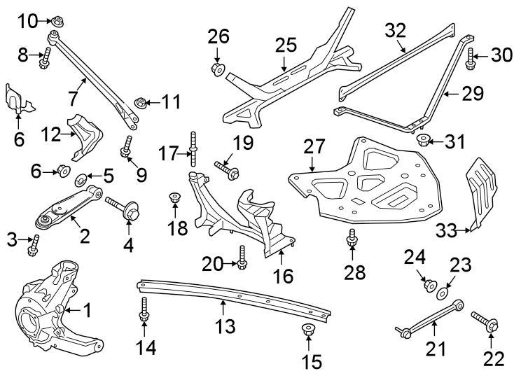 Diagram REAR SUSPENSION. SUSPENSION COMPONENTS. for your 2014 Porsche Cayenne  GTS Sport Utility 