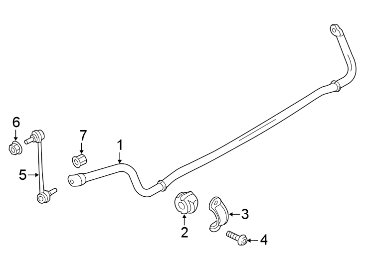 Diagram Rear suspension. Stabilizer bar & components. for your 2012 Porsche Cayenne   