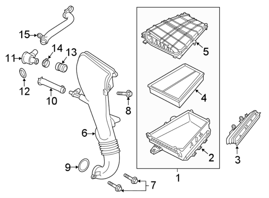 Diagram AIR INTAKE. for your 2021 Porsche 718 Cayman  T Hatchback 