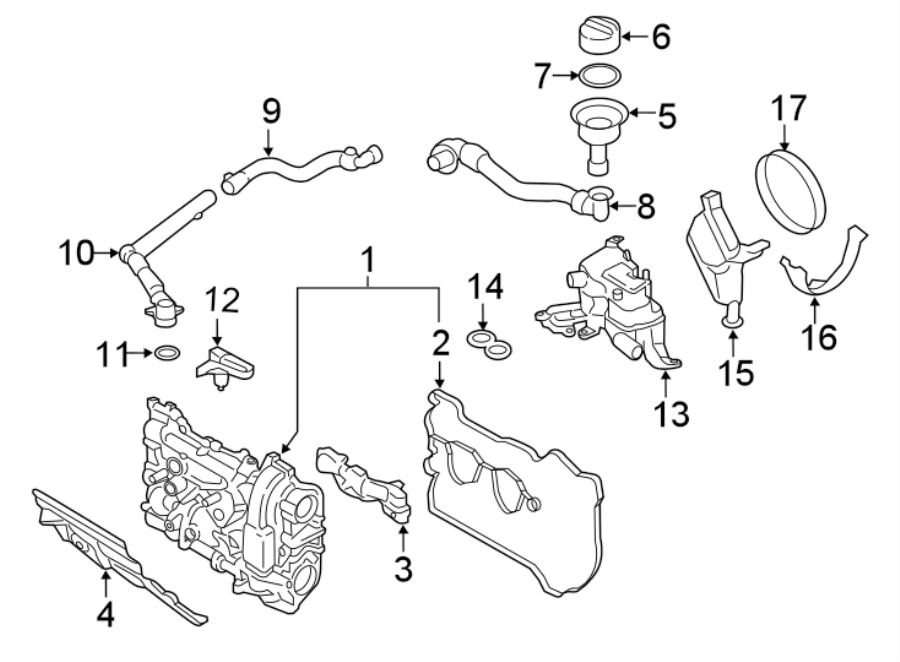 Diagram VALVE & TIMING COVERS. for your Porsche