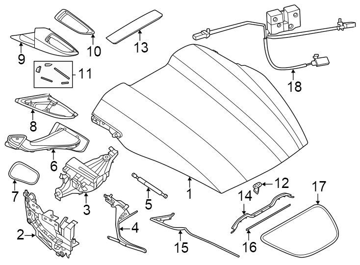 14Engine lid. Lid & components.https://images.simplepart.com/images/parts/motor/fullsize/6970838.png