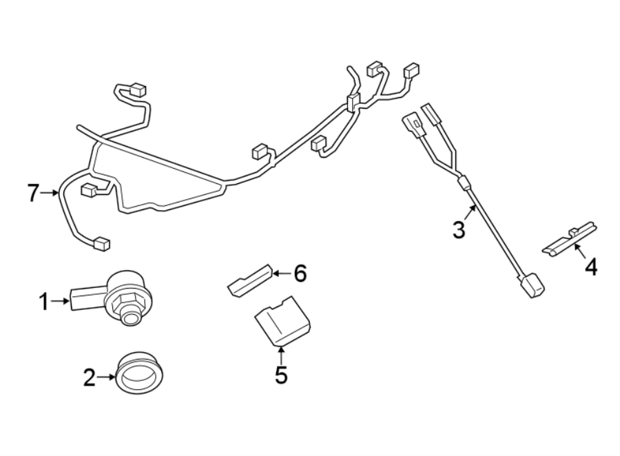 Diagram REAR BUMPER. ELECTRICAL COMPONENTS. for your 2013 Porsche Cayenne   