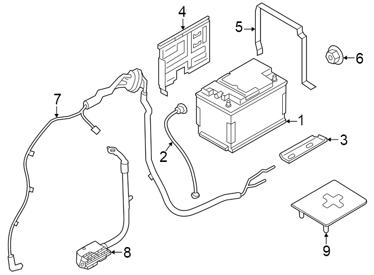 Diagram Battery. for your 2017 Porsche Cayenne   