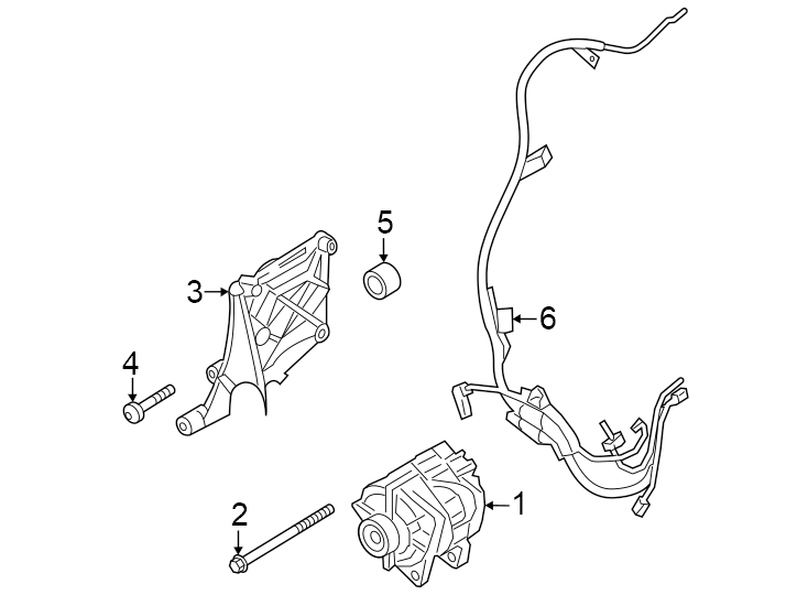 Diagram Alternator. for your 2005 Porsche Cayenne   