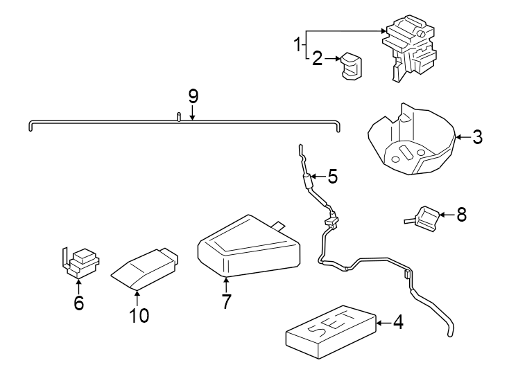 2Front air spring. Pressure accumulator. Rear air spring.https://images.simplepart.com/images/parts/motor/fullsize/6971305.png