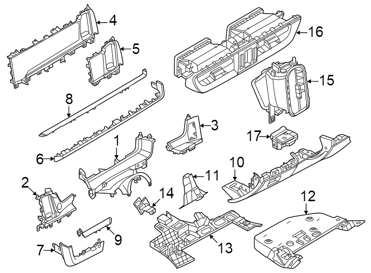 15Instrument panel components.https://images.simplepart.com/images/parts/motor/fullsize/6971514.png