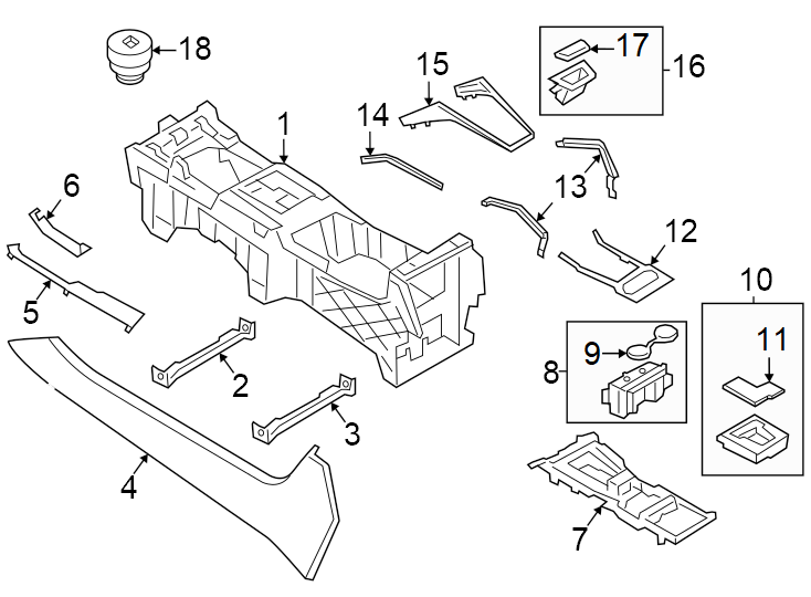 22-ZONE ac. 4-ZONE ac. Body & components. Bramble. Chalk. CLUB leather. Mojave. Neodyme. Partial leather. Rhodium grey. W/AMBIENT lamps. W/O ambient lamps. W/O wireless charging. W/WIRELESS charging.https://images.simplepart.com/images/parts/motor/fullsize/6971534.png