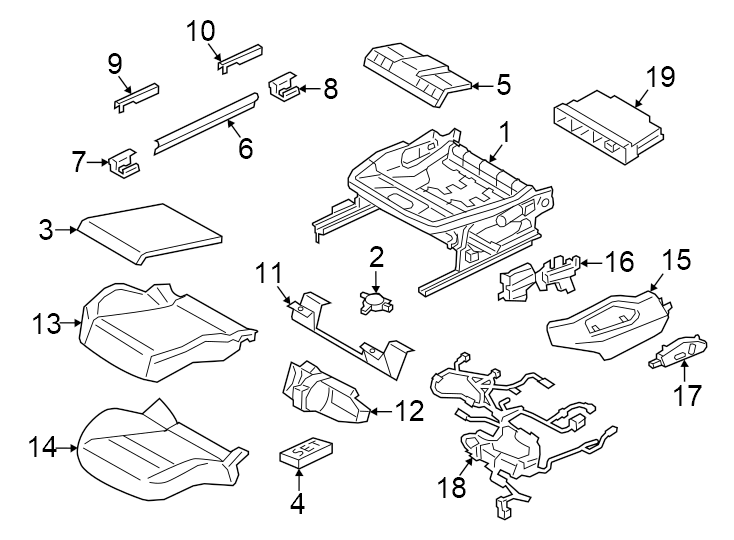 3Chalk. CLUB leather. Occupant sensor. Perforated leather. Rear. Seat cushion. Smooth leather. Sport seats. W/COUPE. W/O COUPE. W/O vented seats. W/VENTED seats.https://images.simplepart.com/images/parts/motor/fullsize/6971570.png