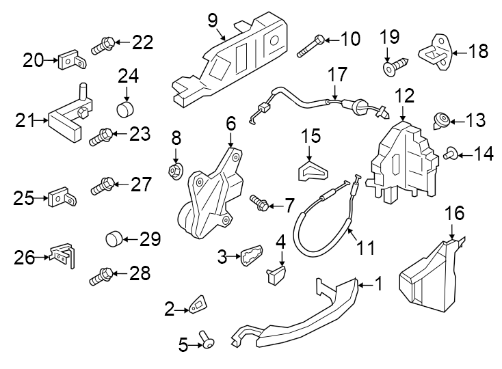 4Rear. To body. To door. W/COMFORT access. W/O comfort access. W/O soft close. W/SOFT close.https://images.simplepart.com/images/parts/motor/fullsize/6971643.png