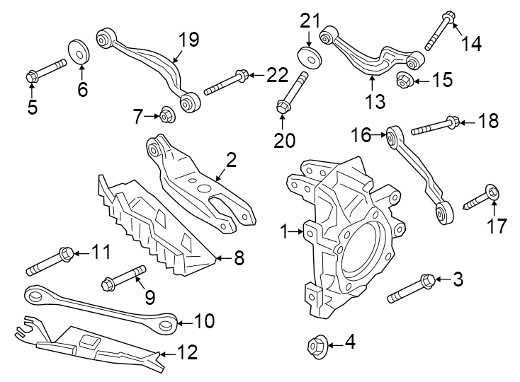 19Rear suspension. Suspension components.https://images.simplepart.com/images/parts/motor/fullsize/6971715.png