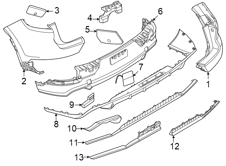 7Cover & trim. W/O tow package. W/O turbo. W/SPORT design. W/TOW package.https://images.simplepart.com/images/parts/motor/fullsize/6971860.png