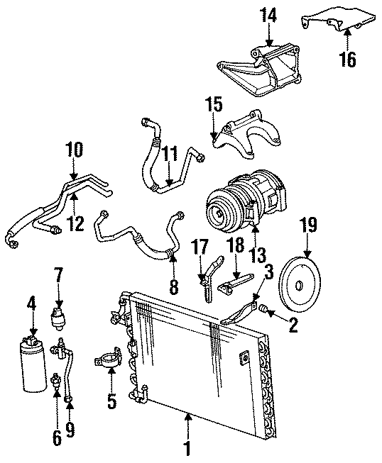 Diagram AIR CONDITIONER & HEATER. COMPRESSOR & LINES. for your 2013 Porsche Cayenne   