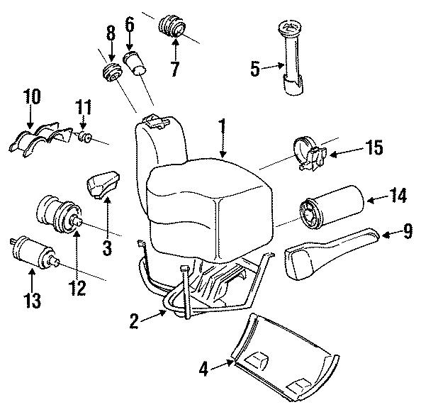 Diagram FUEL SYSTEM COMPONENTS. for your 1984 Porsche 928   