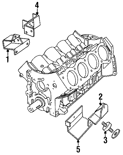 Diagram ENGINE & TRANS MOUNTING. for your 2023 Land Rover Defender 90  S Sport Utility 