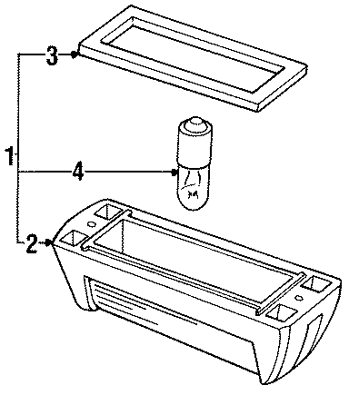 Diagram REAR LAMPS. LICENSE LAMPS. for your Land Rover