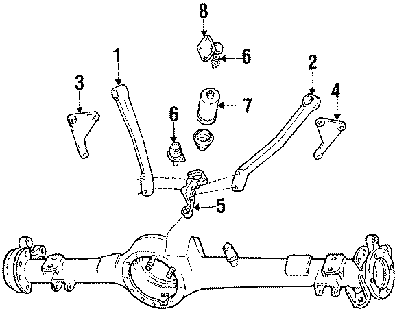 Diagram REAR SUSPENSION. for your 2022 Land Rover Defender 90   