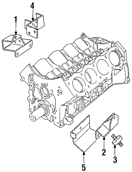 Diagram ENGINE MOUNTING. for your 2023 Land Rover Defender 90  S Sport Utility 