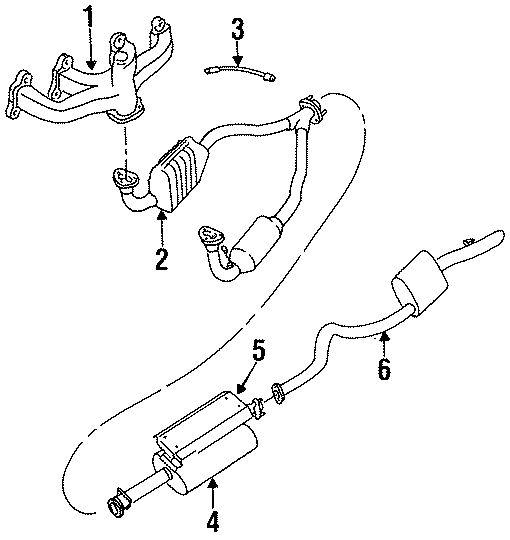 Diagram EXHAUST SYSTEM. EXHAUST COMPONENTS. for your 2022 Land Rover Range Rover Evoque   