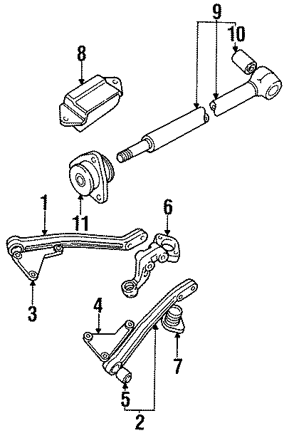 Diagram REAR SUSPENSION. SUSPENSION COMPONENTS. for your 2022 Land Rover Defender 90   