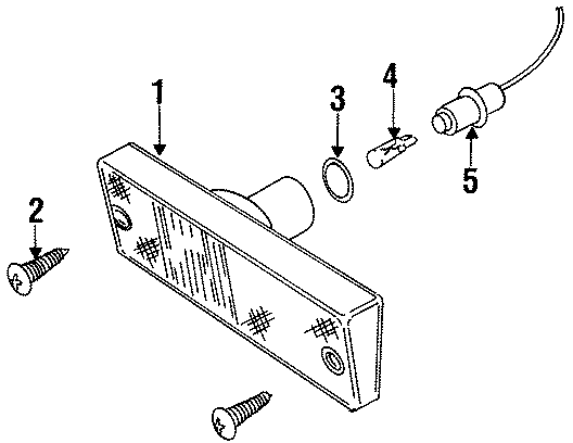 Diagram FRONT LAMPS. SIDE MARKER LAMPS. for your Land Rover Discovery  