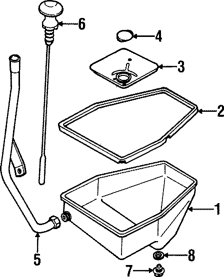 Diagram TRANSMISSION PARTS. for your 1996 Land Rover Discovery 4.0L V8 M/T SE7 Sport Utility 