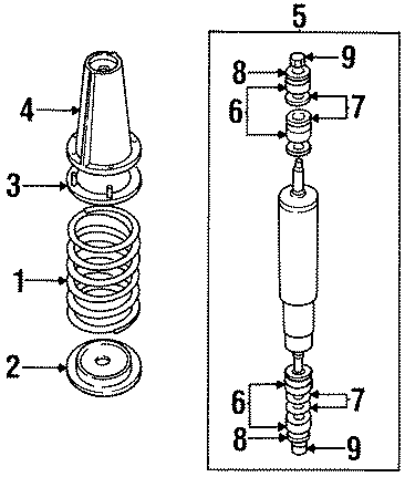Diagram FRONT SUSPENSION. SHOCKS & COMPONENTS. for your 2012 Land Rover Range Rover Evoque   