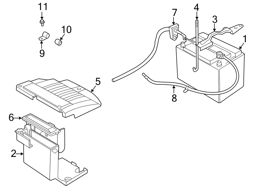 Full size assembly image of BATTERY. (1/1)
