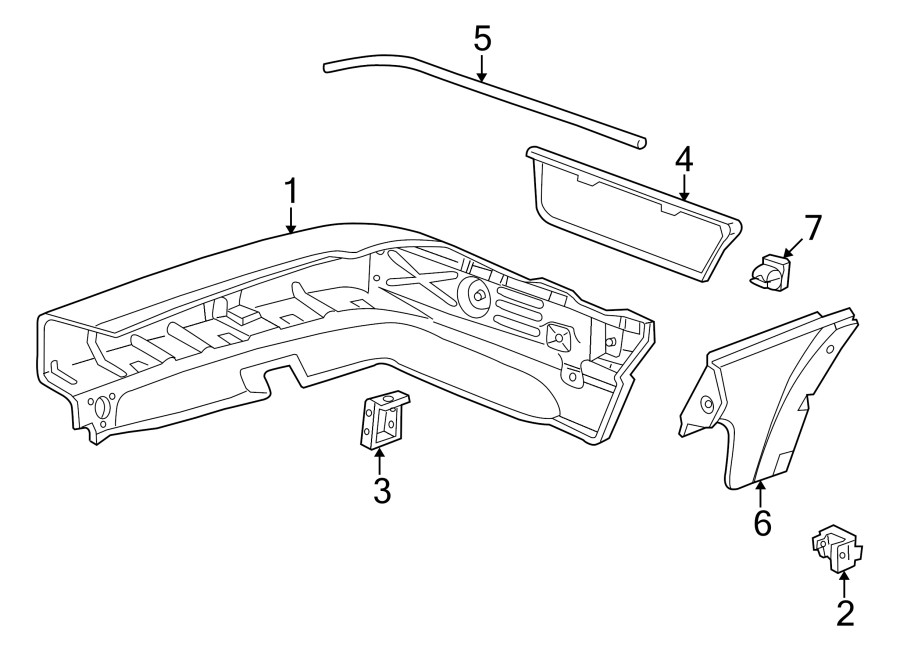 Diagram REAR BUMPER. BUMPER & COMPONENTS. for your 2019 Land Rover Range Rover  Autobiography Sport Utility 