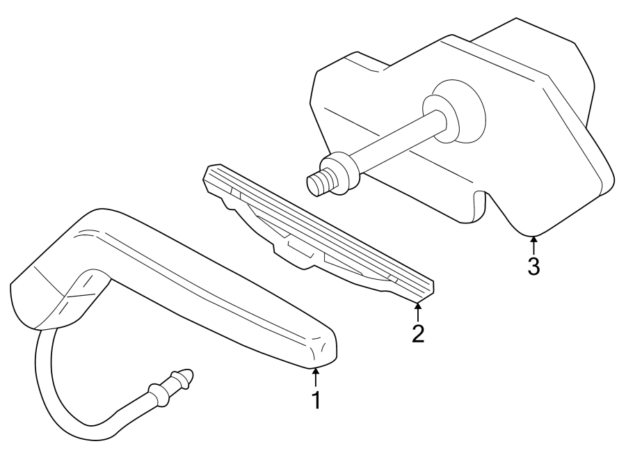 Full size assembly image of FRONT LAMPS. WASHER COMPONENTS. (1/1)