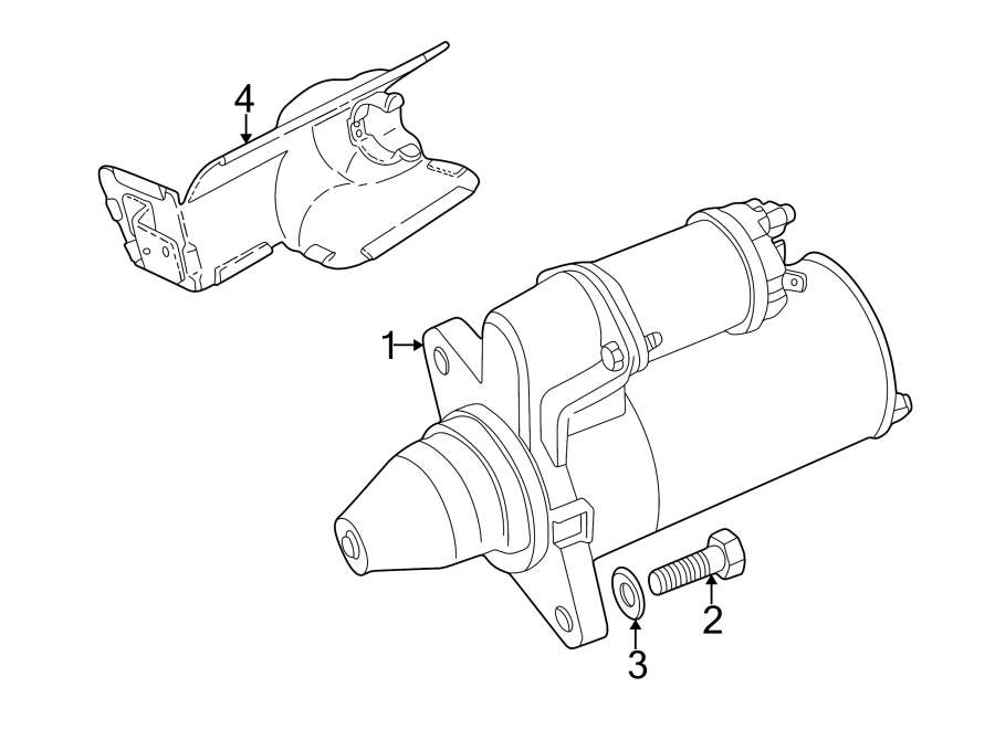 Diagram STARTER. for your 1996 Land Rover Discovery  SE7 Sport Utility 