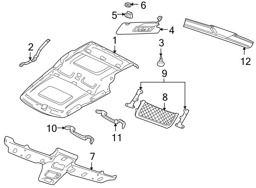 Diagram INTERIOR TRIM. for your 2014 Land Rover LR2  Base Sport Utility 