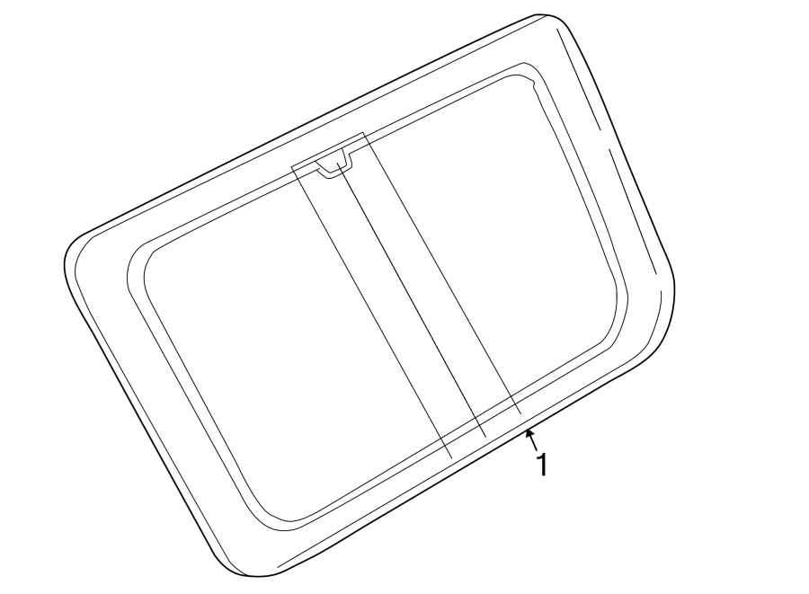 Diagram QUARTER PANEL. GLASS. for your Land Rover Discovery  