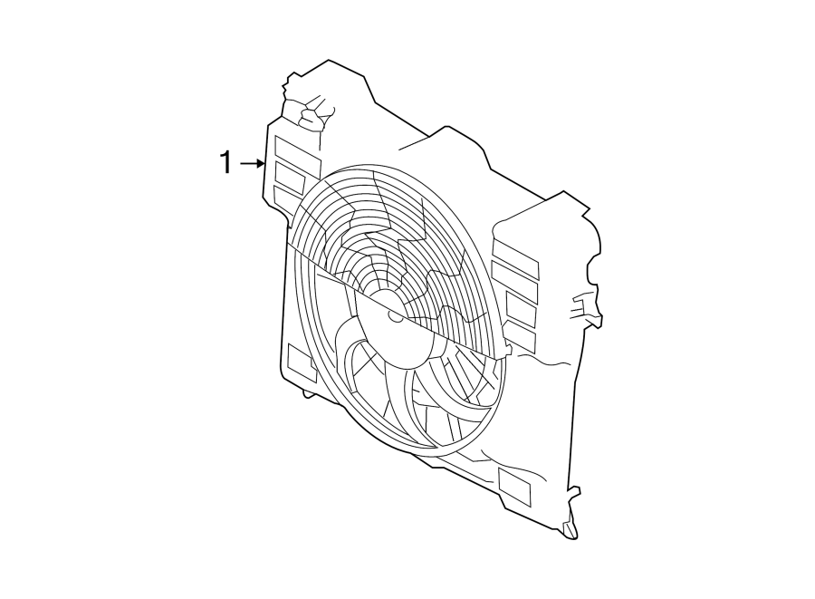 Diagram AIR CONDITIONER & HEATER. CONDENSER FAN. for your 2010 Land Rover Range Rover   