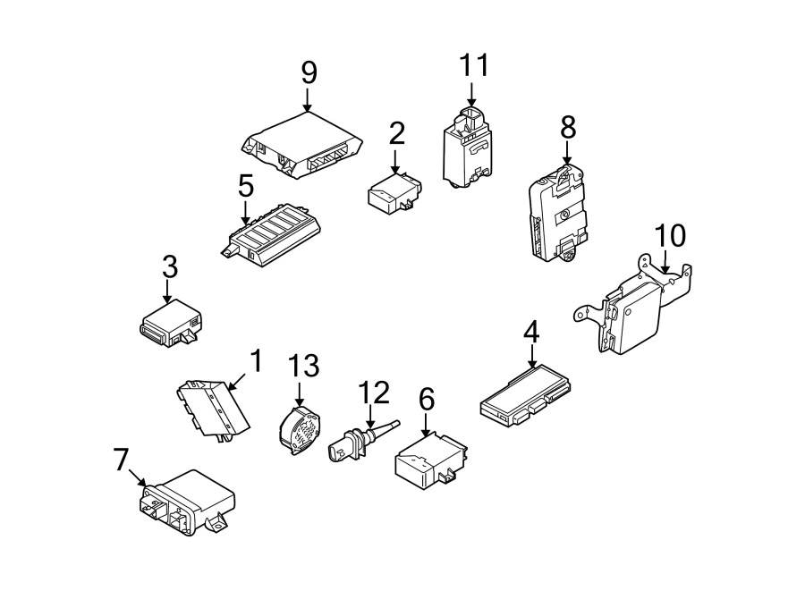 Diagram ELECTRICAL COMPONENTS. for your 2010 Land Rover LR4   