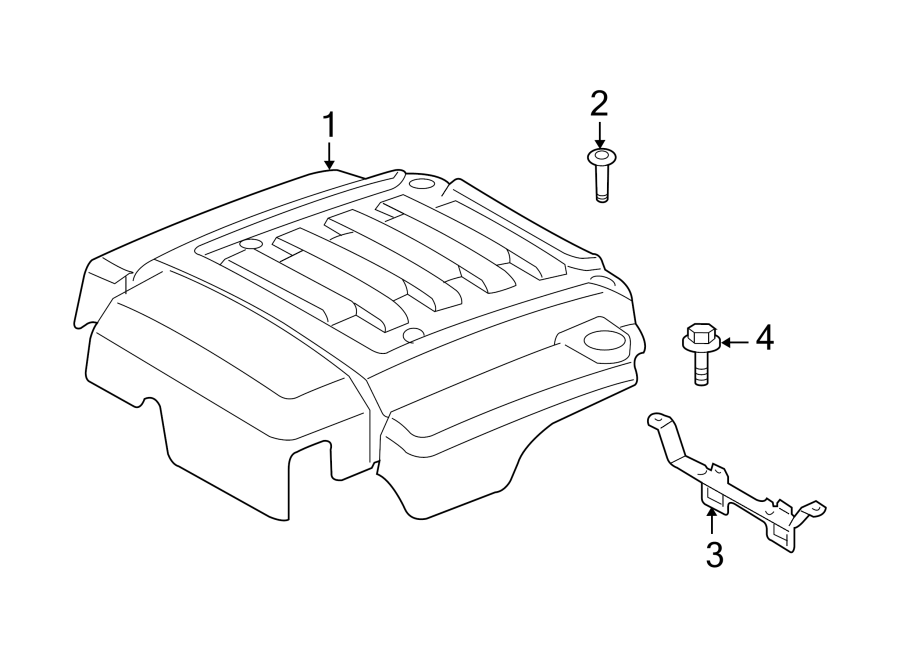 Diagram ENGINE APPEARANCE COVER. for your Land Rover LR2  