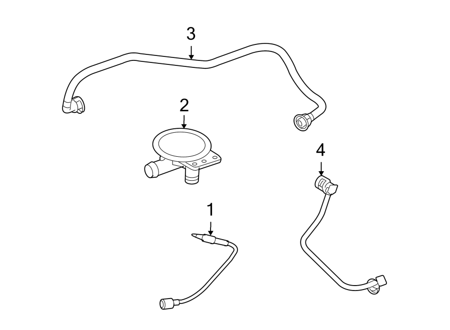 Diagram EMISSION SYSTEM. EMISSION COMPONENTS. for your 2018 Land Rover Range Rover Velar   