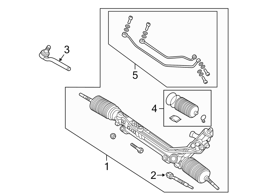 Diagram STEERING GEAR & LINKAGE. for your 2016 Land Rover Range Rover  SV Autobiography Sport Utility 