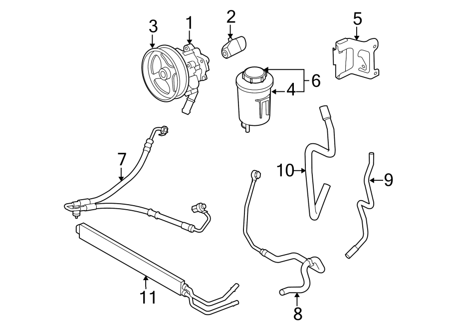 Diagram STEERING GEAR & LINKAGE. PUMP & HOSES. for your 2020 Land Rover Range Rover Sport  Autobiography Dynamic Sport Utility 