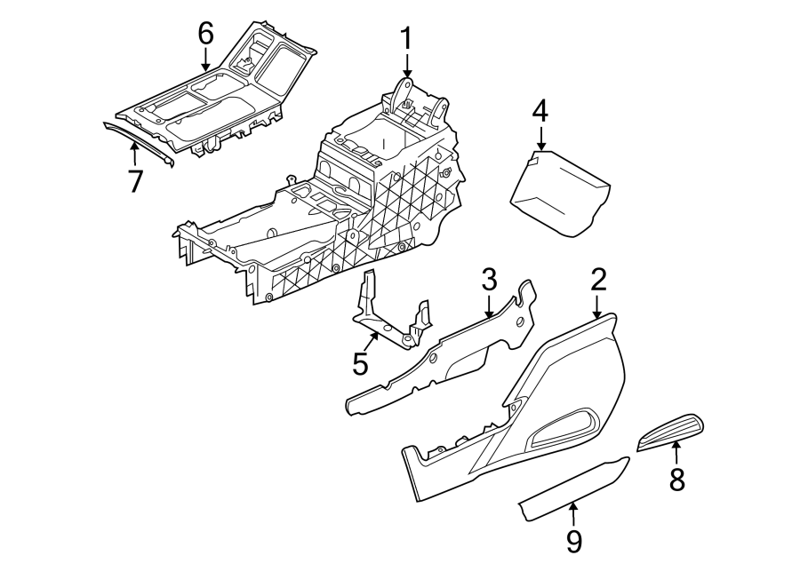 Full size assembly image of CONSOLE. (1/1)