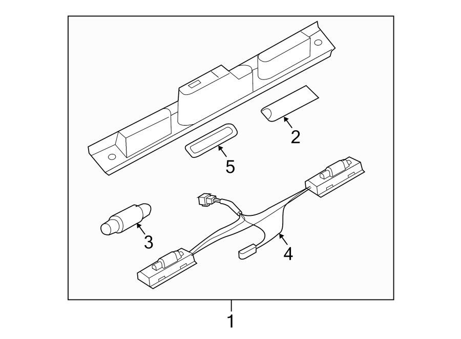 Diagram REAR LAMPS. LICENSE LAMPS. for your Land Rover Range Rover  