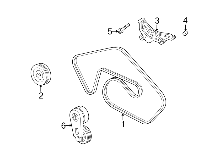 Diagram BELTS & PULLEYS. for your 2022 Land Rover Defender 110   