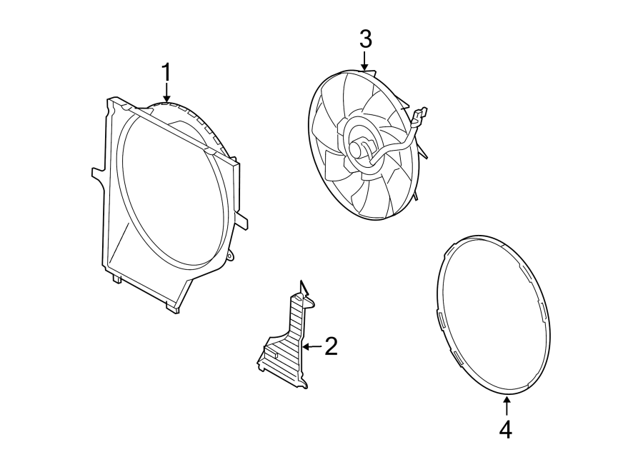 Diagram COOLING FAN. for your 2011 Land Rover Range Rover Sport  HSE Sport Utility 