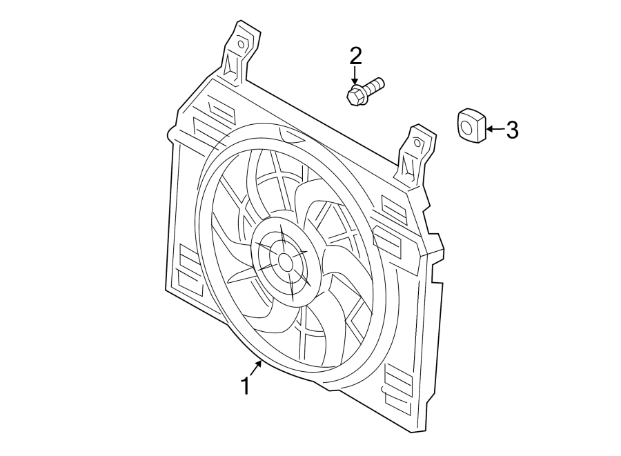 Diagram AIR CONDITIONER & HEATER. CONDENSER FAN. for your Land Rover LR2  