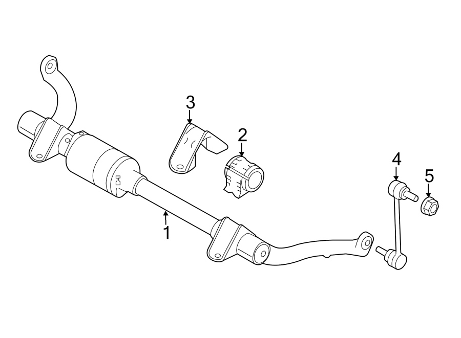 Diagram FRONT SUSPENSION. STABILIZER BAR & COMPONENTS. for your 2011 Land Rover Range Rover Sport   