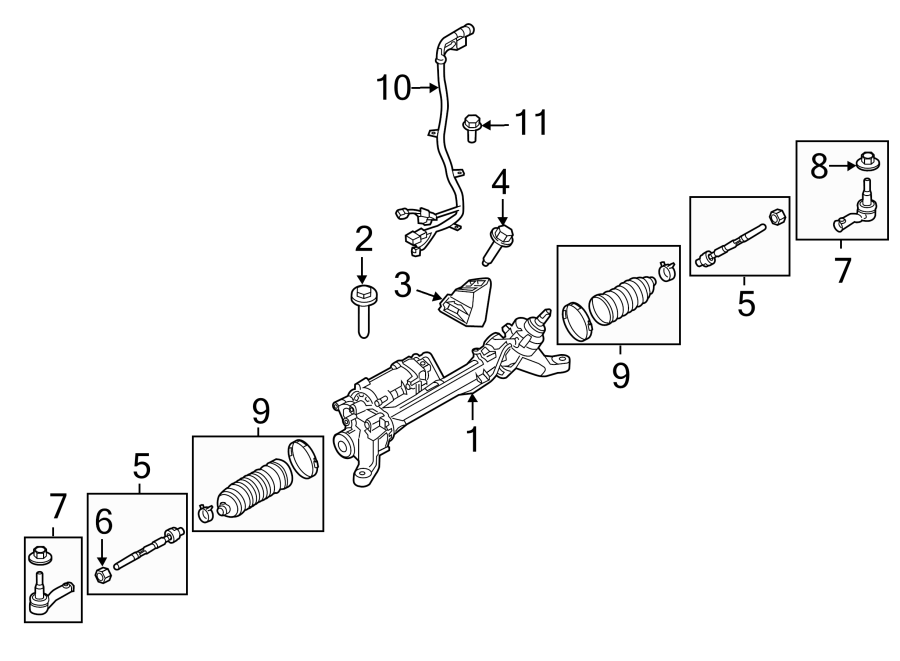 Diagram STEERING GEAR & LINKAGE. for your Land Rover