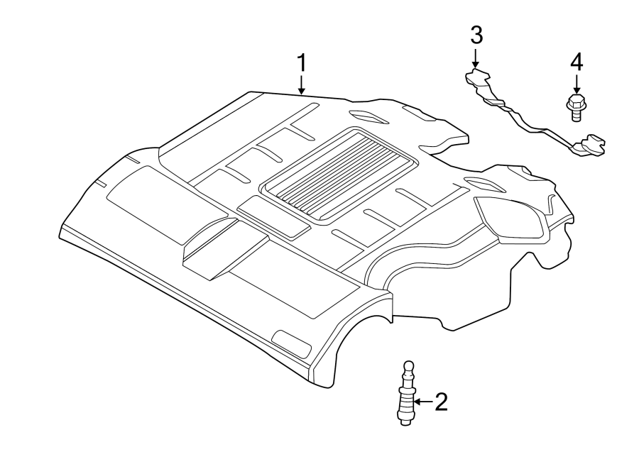 Diagram ENGINE APPEARANCE COVER. for your 2015 Land Rover Range Rover   