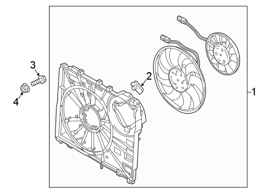 Diagram COOLING FAN. for your 2018 Land Rover Range Rover   