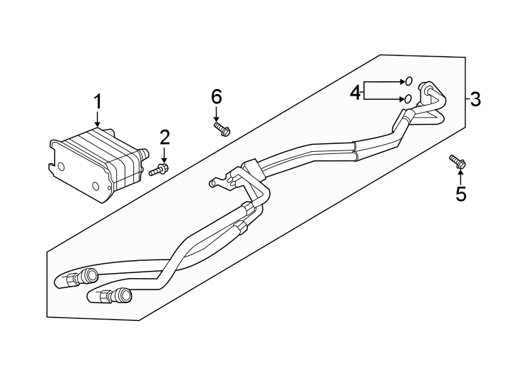 Diagram TRANS oil cooler. for your 2022 Land Rover Range Rover  SV Autobiography Dynamic Black Edition Sport Utility 